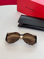 YSL SL M137/F Amelia Brown Sunglasses - 4