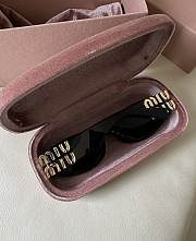 Miumiu Miu Glimpse Sunglasses Black Slate Gray Lenses - 3