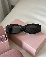 Miumiu Miu Glimpse Sunglasses Black Slate Gray Lenses - 2