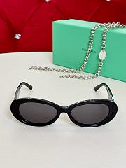 Tiffany Sunglasses in Black Acetate with Dark Grey Lenses - 3