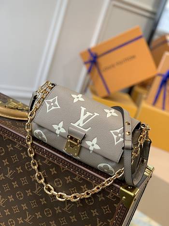 LV Favorite Bag Bicolor Monogram Empreinte Tourterelle Gray - 24x14x9cm