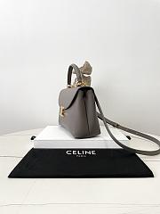 Celine Medium Nino Bag In Supple Grained Calfskin Gray - 25x17.5x10cm - 4