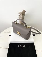 Celine Medium Nino Bag In Supple Grained Calfskin Gray - 25x17.5x10cm - 2