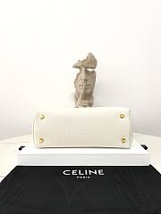 Celine Medium Nino Bag In Supple Grained Calfskin White - 25x17.5x10cm - 5