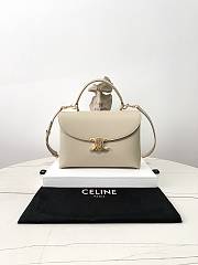 Celine Medium Nino Bag In Smooth Satinated Calfskin Beige - 25x17.5x10cm - 1