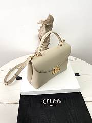 Celine Medium Nino Bag In Smooth Satinated Calfskin Beige - 25x17.5x10cm - 3