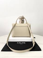 Celine Medium Nino Bag In Smooth Satinated Calfskin Beige - 25x17.5x10cm - 6