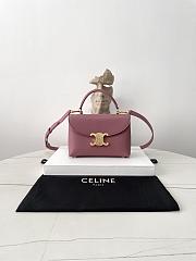 Celine Teen Nino Bag In Smooth Satinated Calfskin Pink - 20.5x13x8cm - 5