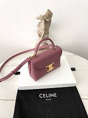 Celine Teen Nino Bag In Smooth Satinated Calfskin Pink - 20.5x13x8cm - 3