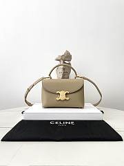 Celine Teen Nino Bag In Smooth Satinated Calfskin Dark Beige - 20.5x13x8cm - 1