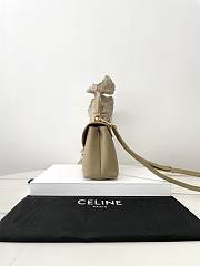 Celine Teen Nino Bag In Smooth Satinated Calfskin Dark Beige - 20.5x13x8cm - 6