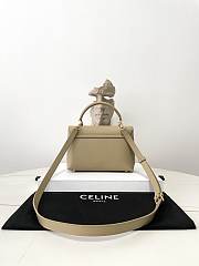 Celine Teen Nino Bag In Smooth Satinated Calfskin Dark Beige - 20.5x13x8cm - 5