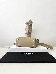 Celine Teen Nino Bag In Smooth Satinated Calfskin Dark Beige - 20.5x13x8cm - 4