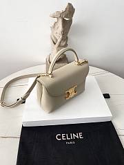 Celine Teen Nino Bag In Smooth Satinated Calfskin Beige - 20.5x13x8cm - 6