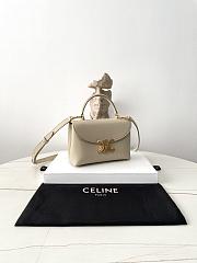 Celine Teen Nino Bag In Smooth Satinated Calfskin Beige - 20.5x13x8cm - 2