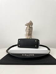 Celine Teen Nino Bag In Supple Grained Calfskin Black - 20.5x13x8cm - 6