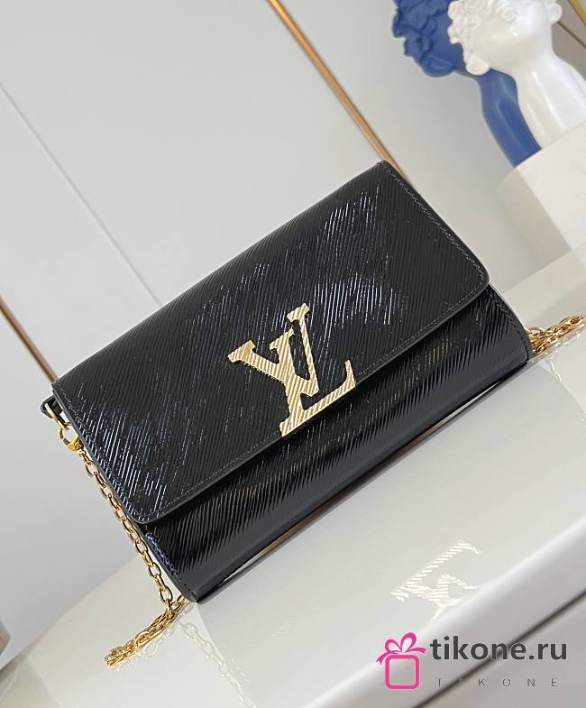 LV Pochette Louise Epi Leather Black M23756 - 22x14x5cm - 1