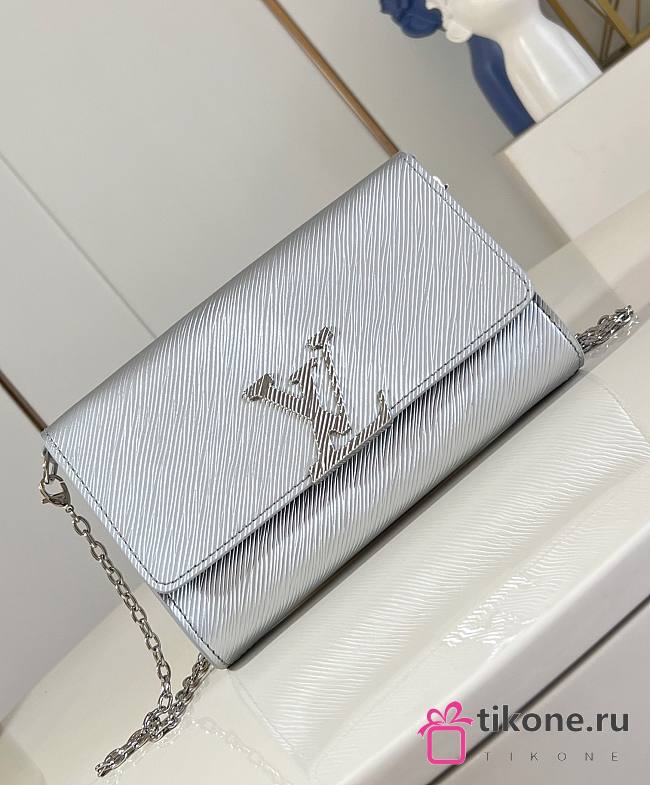 LV Pochette Louise Epi Leather Silver - 22x14x5cm - 1