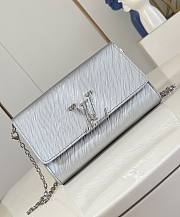 LV Pochette Louise Epi Leather Silver - 22x14x5cm - 1