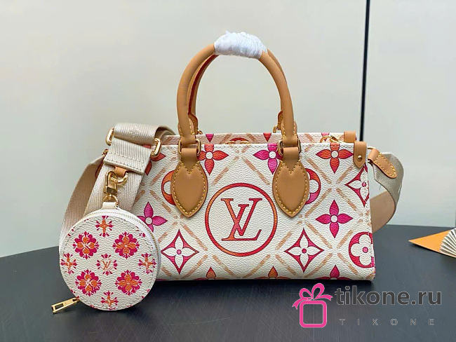 LV OnTheGo East West Monogram Tiles Canvas M25318 - 25x13x10cm - 1