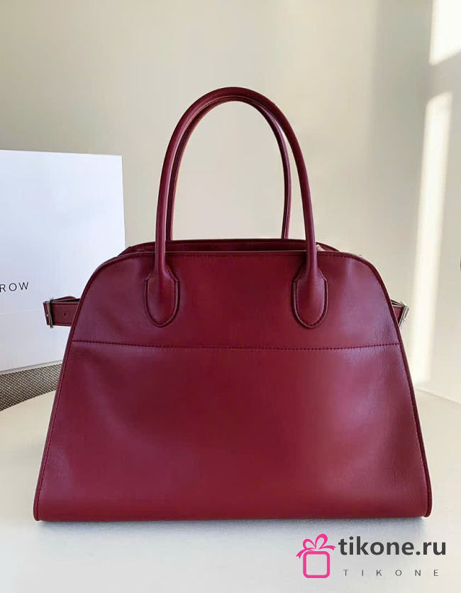 The Row Soft Margaux 15 Bag in Calfskin Leather Red - 38x24x27cm - 1