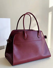 The Row Soft Margaux 15 Bag in Calfskin Leather Red - 38x24x27cm - 6