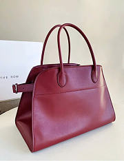 The Row Soft Margaux 15 Bag in Calfskin Leather Red - 38x24x27cm - 2