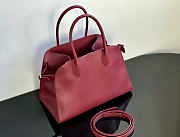 The Row Soft Margaux 12 Bag in Calfskin Leather Red - 32x23x18cm - 1