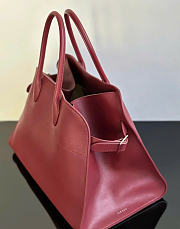 The Row Soft Margaux 12 Bag in Calfskin Leather Red - 32x23x18cm - 5