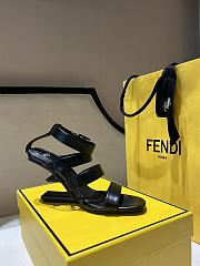 Fendi First Black Leather High Heel Sandals 95mm - 4