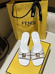 Fendi Ffold Leather Medium Heeled Sandals 55mm - 5