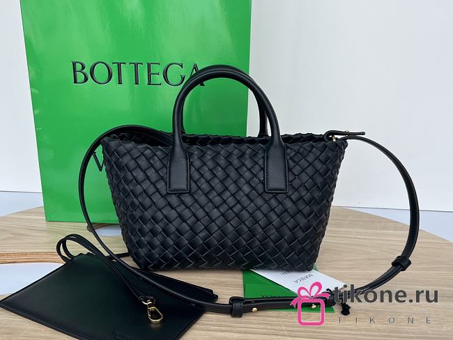 Bottega Veneta Mini Cabat Tote Black - 20x15x12cm - 1