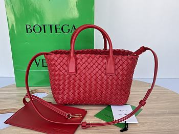 Bottega Veneta Mini Cabat Tote Red - 20x15x12cm