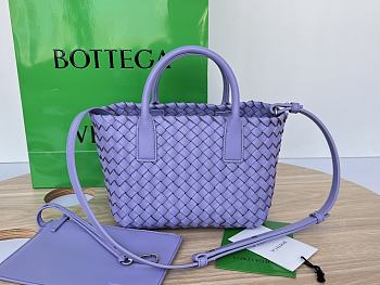 Bottega Veneta Mini Cabat Tote Purple - 20x15x12cm