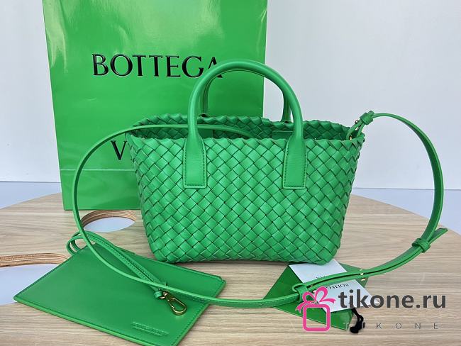 Bottega Veneta Mini Cabat Tote Green - 20x15x12cm - 1