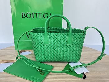 Bottega Veneta Mini Cabat Tote Green - 20x15x12cm