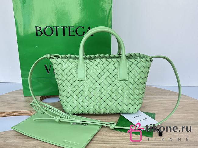 Bottega Veneta Mini Cabat Tote Light Green - 20x15x12cm - 1