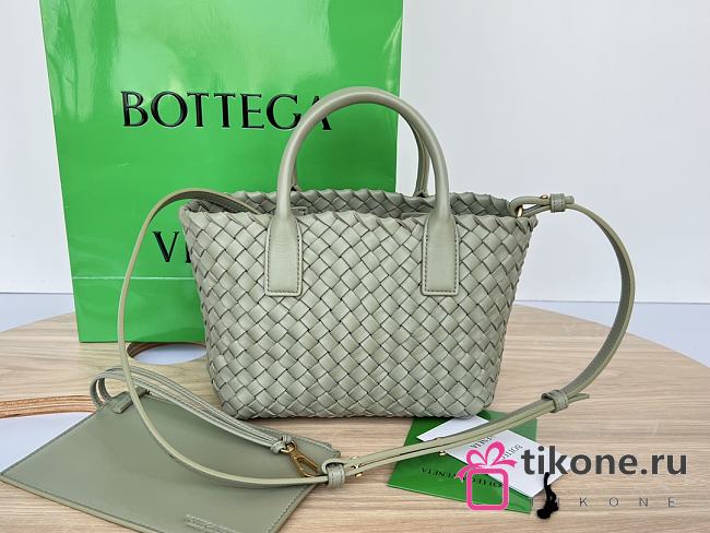 Bottega Veneta Mini Cabat Tote Travertine - 20x15x12cm - 1