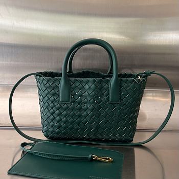 Bottega Veneta Mini Cabat Tote Raintree - 20x15x12cm