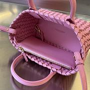 Bottega Veneta Mini Cabat Tote Pink - 20x15x12cm - 4