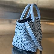 Bottega Veneta Mini Cabat Tote Blue - 20x15x12cm - 6