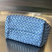 Bottega Veneta Mini Cabat Tote Blue - 20x15x12cm - 3