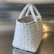 Bottega Veneta Mini Cabat Tote White With Heart - 20x15x12cm - 6