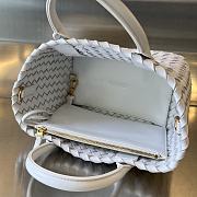 Bottega Veneta Mini Cabat Tote White With Heart - 20x15x12cm - 3