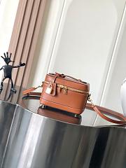 Celine Vanity In Shiny Calfskin Brown - 18x12x18cm - 3