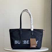 Burberry Medium Logo Nylon Black Tote Bag - 35x12x25cm - 1