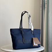 Burberry Medium Logo Nylon Blue Tote Bag - 35x12x25cm - 6