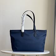 Burberry Medium Logo Nylon Blue Tote Bag - 35x12x25cm - 4