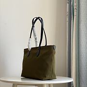 Burberry Medium Logo Nylon Green Tote Bag - 35x12x25cm - 3