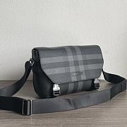 Burberry Small Wright Bag Black - 29x8.5x17.5cm - 4